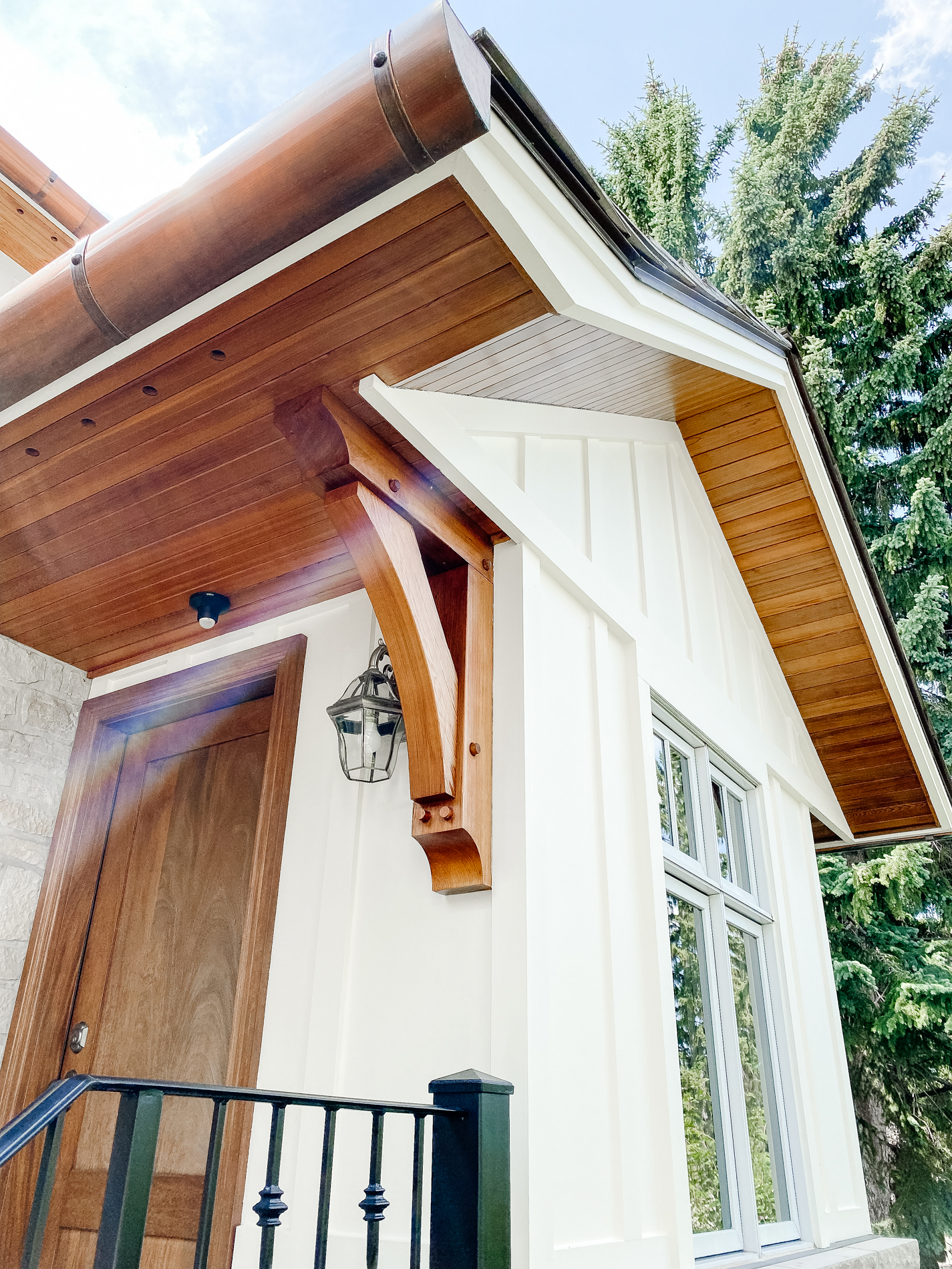 Wood staining for exteriors