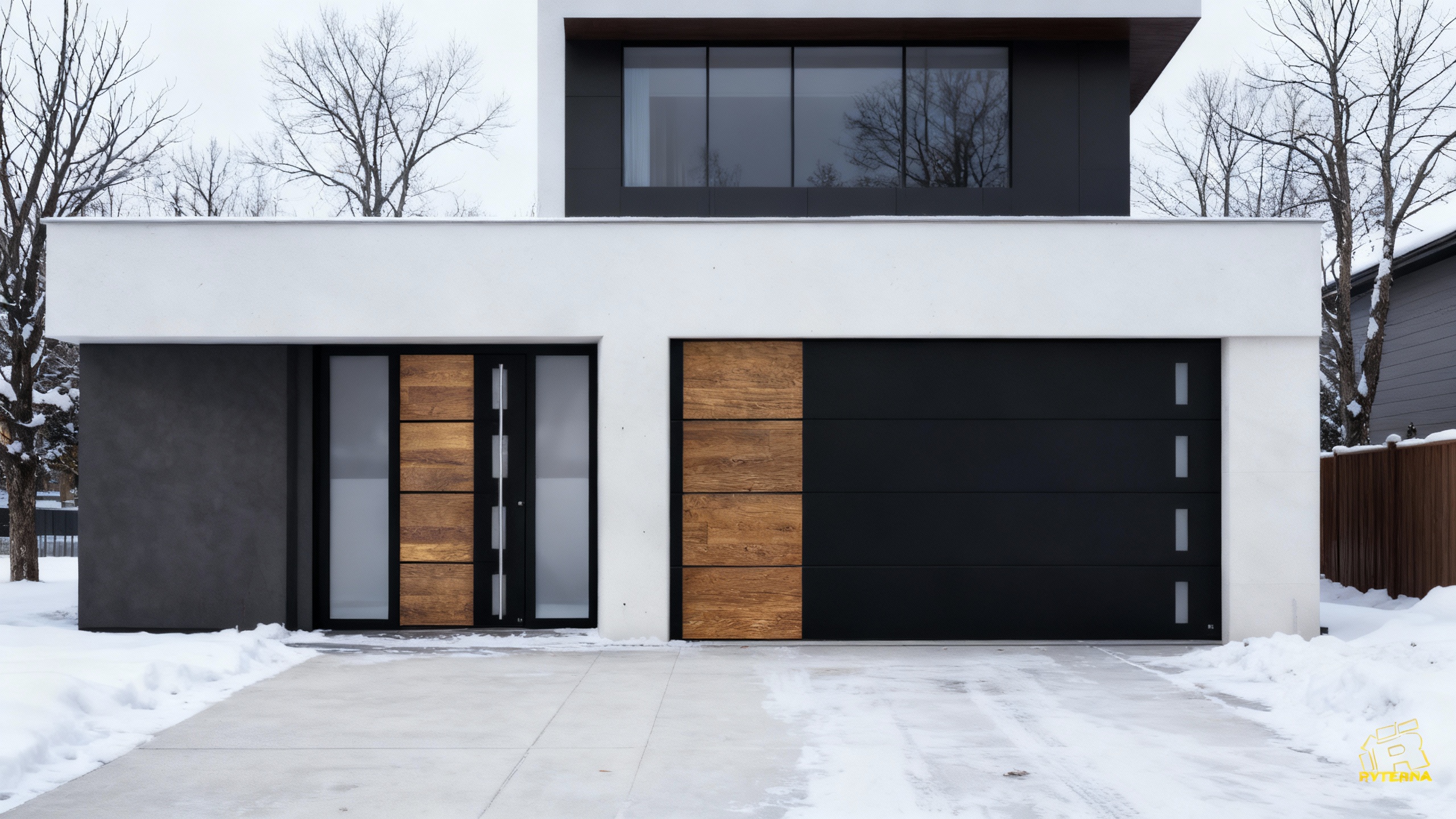Ryterna Matching Entry and Garage Door Set