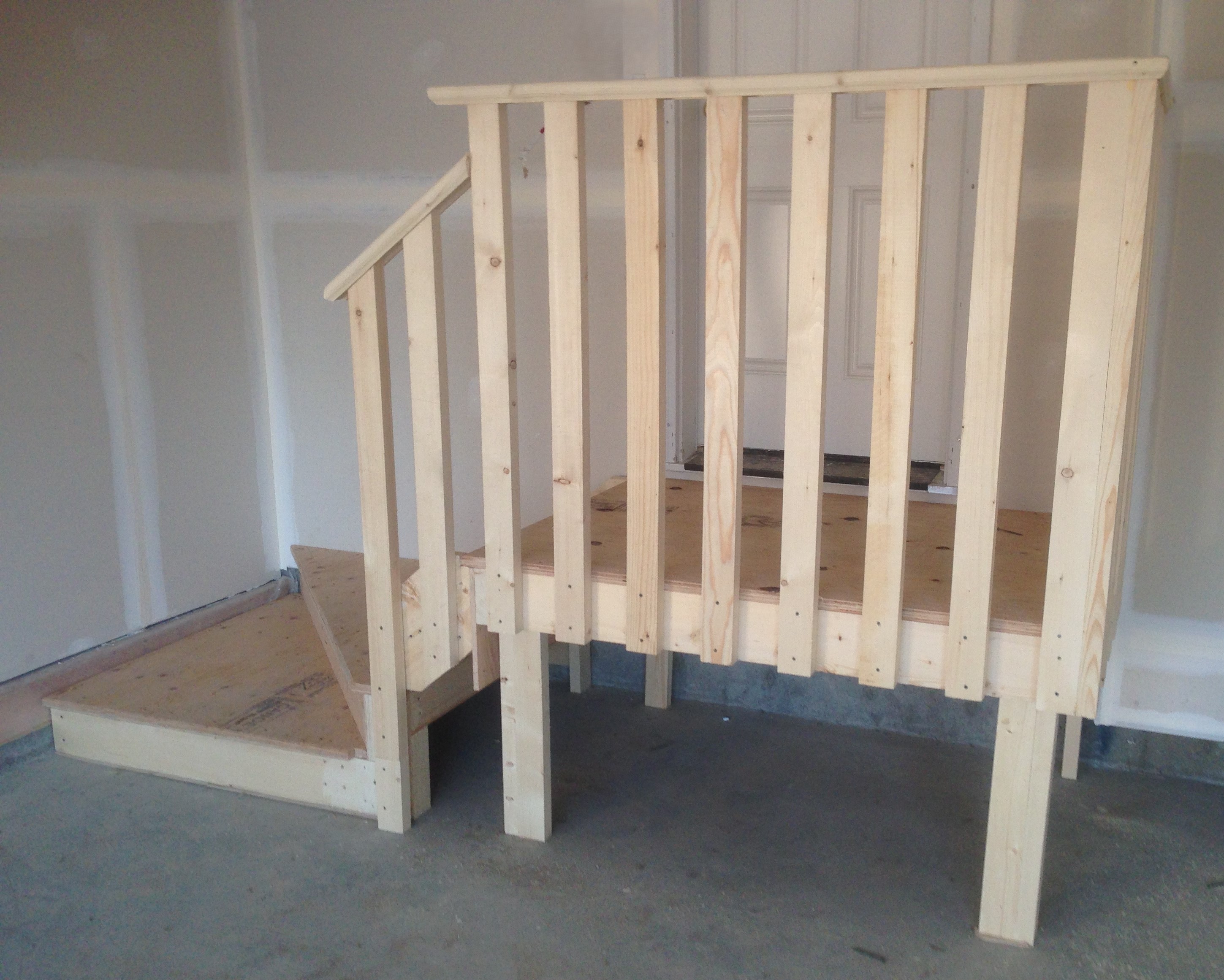 Garage Stairs with Winder